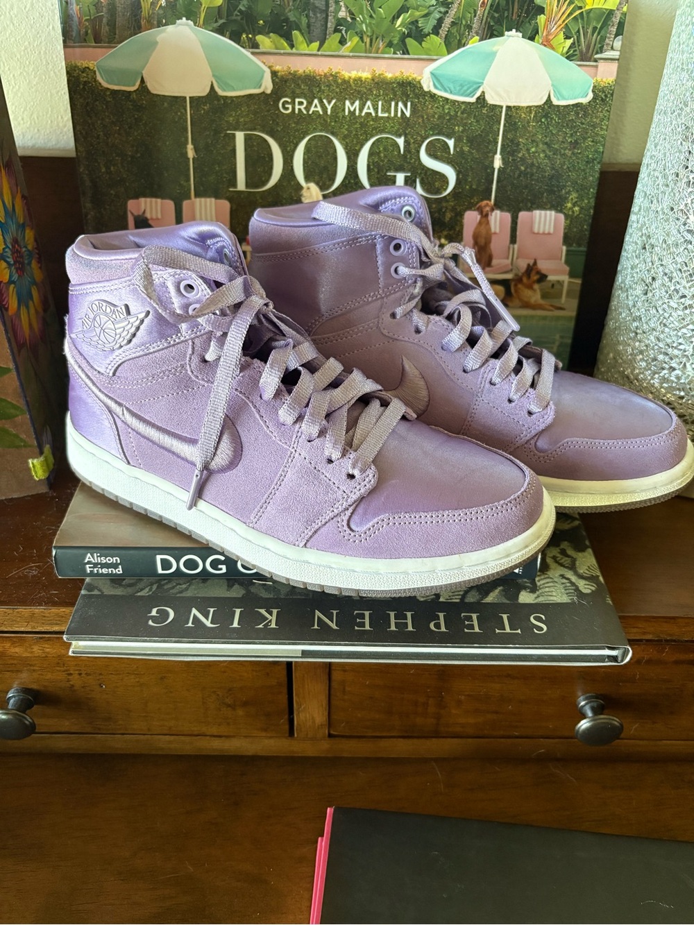 Nike Lavender High-Top Sneakers